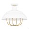Quoizel Darmody 1-Light White Lustre Semi-Flush Mount QFL5357W - alternate 1